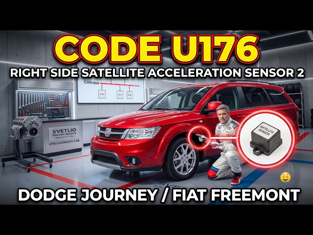 Dodge Journey / Fiat Freemont Code U176 (Right Side Satellite Acceleration Sensor 2 Location & Fix)