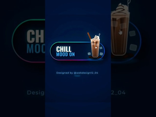 Creative Toggle Button Animation using HTML & CSS 🔥 #coding #shorts