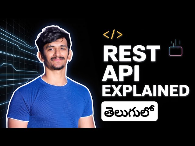 REST API Explained in Simple Terms in Telugu | GET, POST, PUT, DELETE Methods 