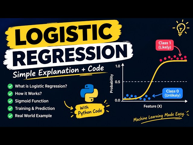 Logistic Regression Explained Simply | Machine Learning with Python #python #machinelearning