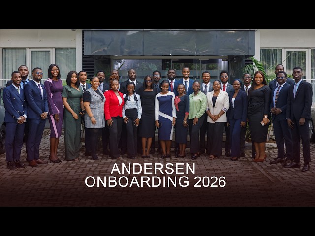 Andersen Nigeria Onboarding 2026 | Welcome Our New Analysts