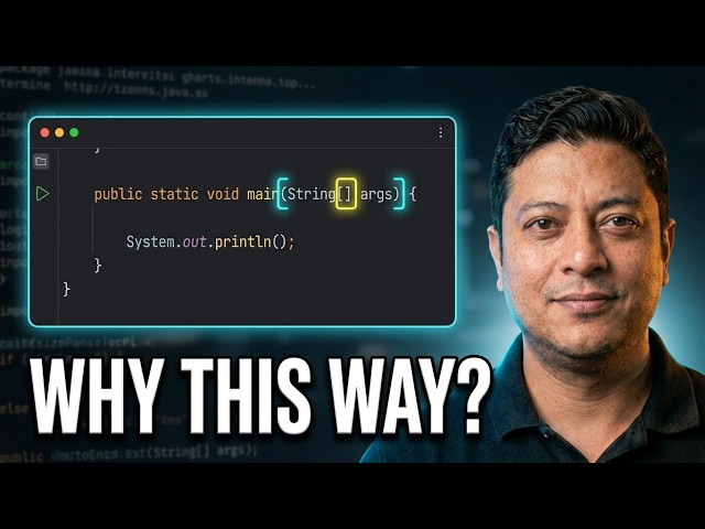 Why is Java's Main Method so Complicated? (Every Keyword Explained)