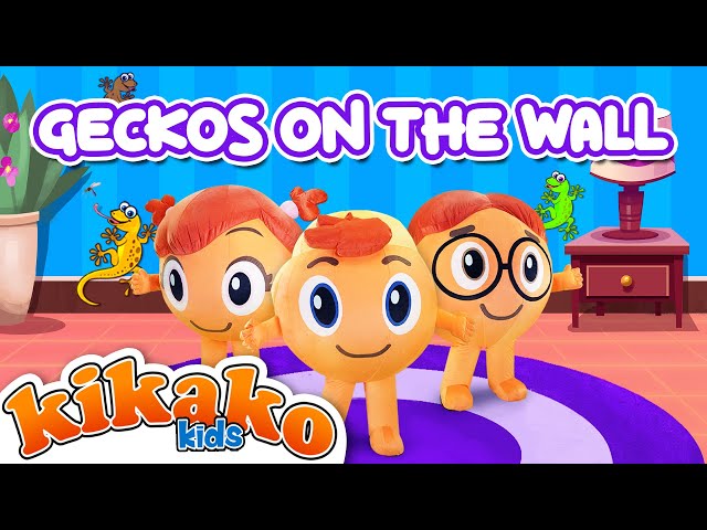 Geckos On The Wall - KiKaKo Kids | #NurseryRhymes #GeckosOnTheWall