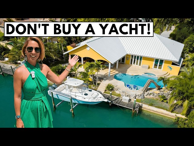 Just Buy THIS! 🤩 Bahamas Waterfront Home with a Dock Boater's Dream Tour