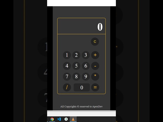 Modern Calculator Web App with HTML, CSS & JavaScript | Beginner JavaScript Project | ApexDev#webdev
