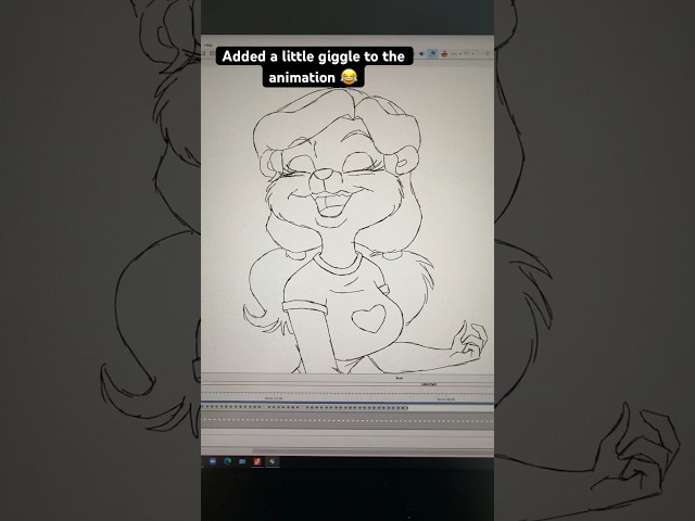 Animating a giggling character #animation #animator #animate #anime #traditionalanimation