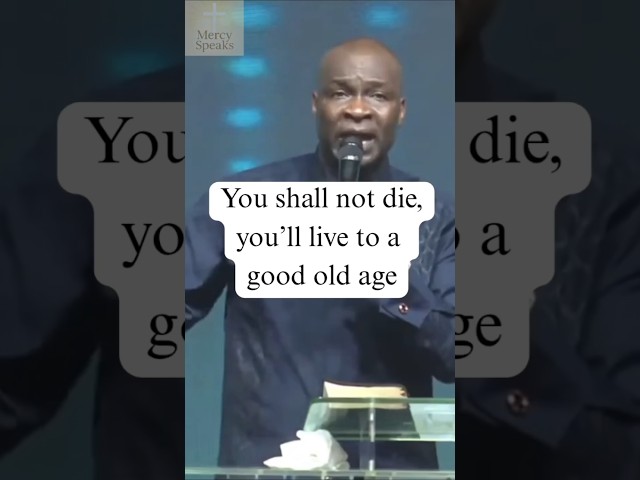 You shall not die, you'll live to a good old age || Apostle Joshua Selman