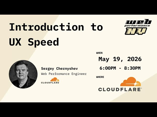 Introduction to UX Speed