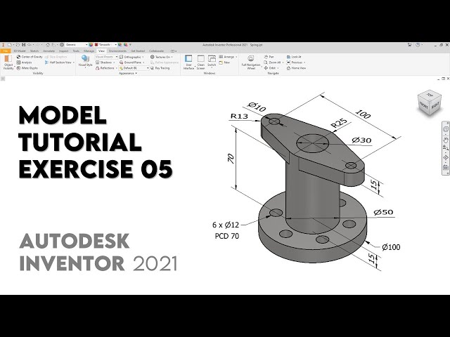 Autodesk Inventor 2021 | Exercise 05 | Intermediate Tutorial