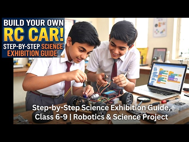 Build Your Own RC Car! Step-by-Step Science Exhibition Guide, Class 6-9 | Robotics & Science Project