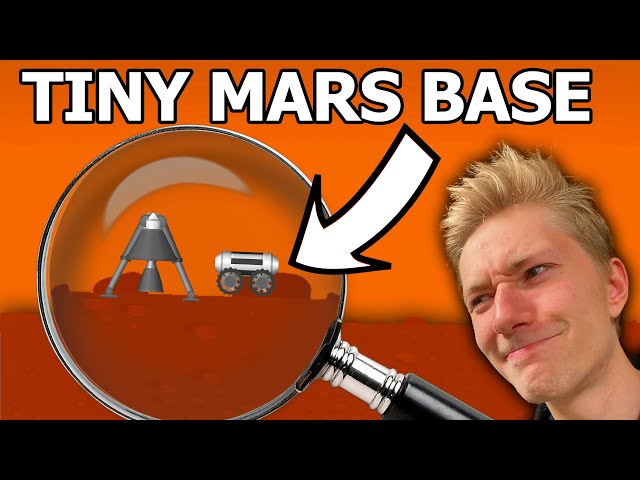 Making THE SMALLEST MARS BASE In SFS!!!
