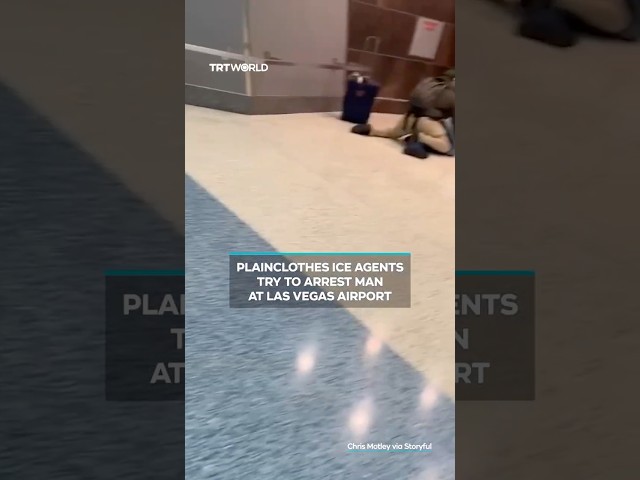 Plainclothes ICE agents try to arrest man at Las Vegas airport