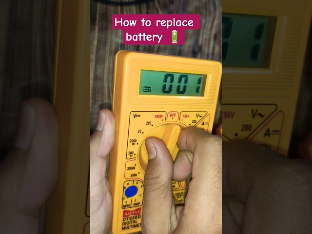 How to replace battery of multimeter#electronic#battery#meter#multimeter