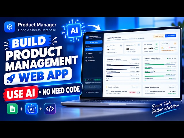 Build Product Management Web App with AI | No Coding Required 🚀