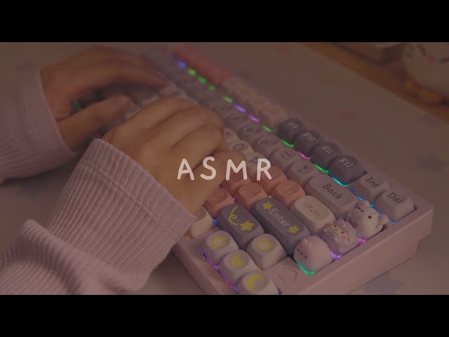 [Cozy ASMR] this Keyboard sounds like Rain 🌧️