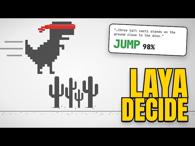 Así decide una IA en 20 ms | el dinosaurio de Chrome jugado con Laya #jev #ai