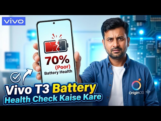 Vivo T3 5G Battery Health Check ✅ After oregin os