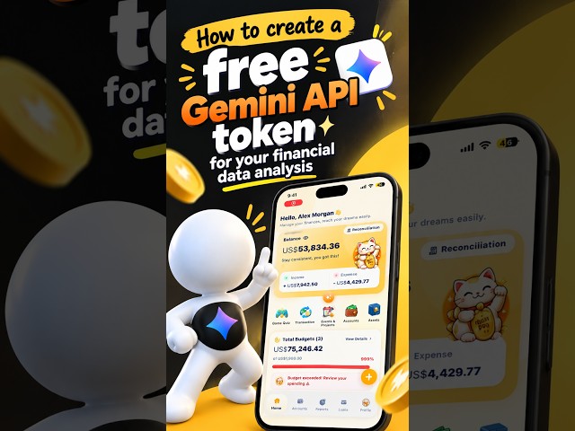 Free Gemini API Key for Your Finance App 🚀 #freetokens #gemini