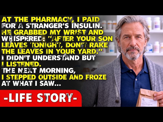The old man whose prescription I paid for said so.: 'After your son leaves tonight, don't rake th...