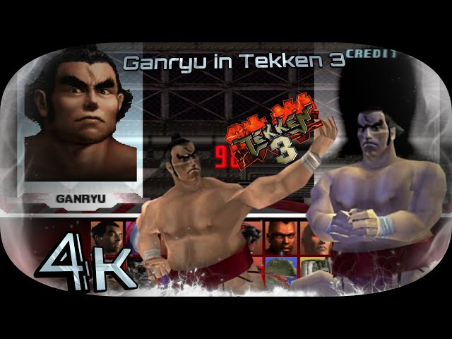 Ganryu in Tekken 3 UHD 4K 60 FPS 