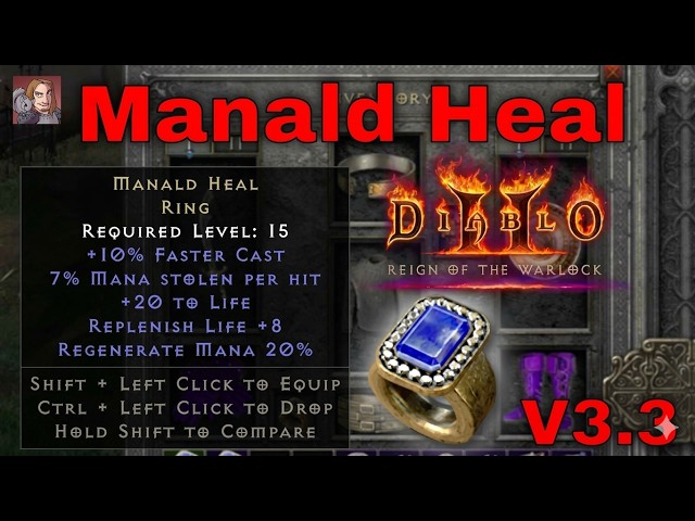 D2R RotW Updated Uniques - Manald Heal (Ring)