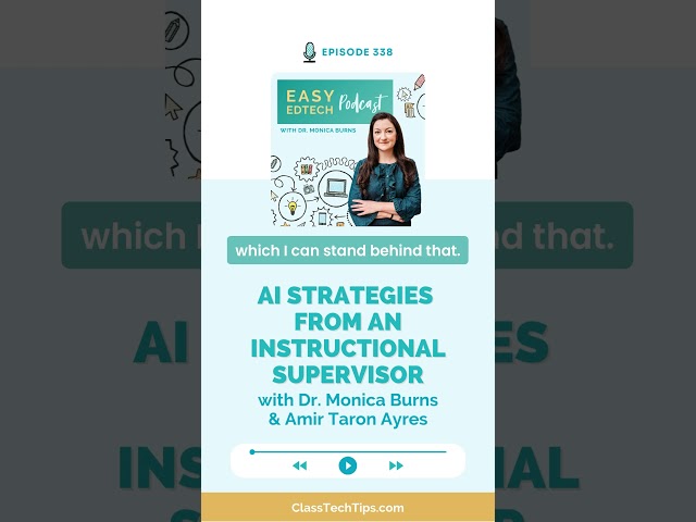AI Strategies for Schools from an Instructional Supervisor