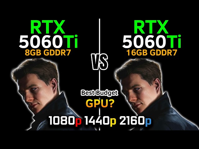 RTX 5060 Ti 8GB vs RTX 5060 Ti 16GB | DLSS 4 MFG 6X | Best Budget GPU 2026? | 1080p, 1440p, 4K