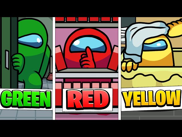 Using Only ONE COLOR to CHEAT in Among Us Hide N' Seek!
