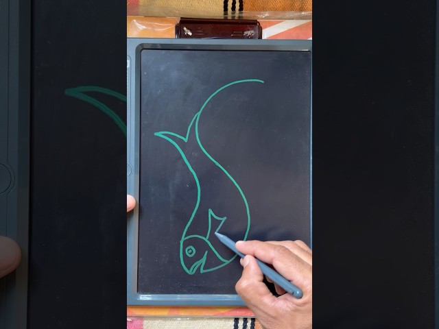 Easy fish drawing tutorial || 🐟🎨 #fishart #fishdrawing #artwork
