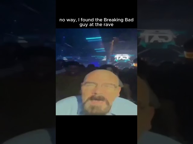 NO WAY, I found the Breaking Bad guy at the rave​😂​​​​​#hardtechno #techno #technoremix #ravememes