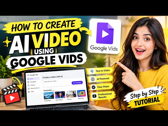 How to Generate AI Videos Using Google Vids | Google Vids AI Tutorial
