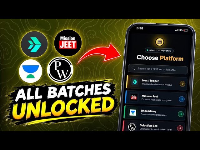 All study platform free pw , careerwill, next-topper, selection next all batches unlock ||#pw modapk