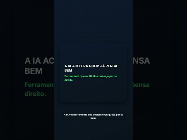 A IA vai substituir o QA manual?