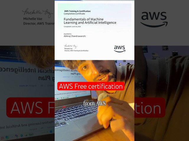 AWS certification Free🔥This will make your Resume Strong 💪🏻 | AWS Certification #aws #certificate