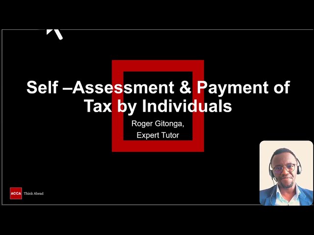 TX Topic Explainer: Self Assessment on Individuals (FA25)