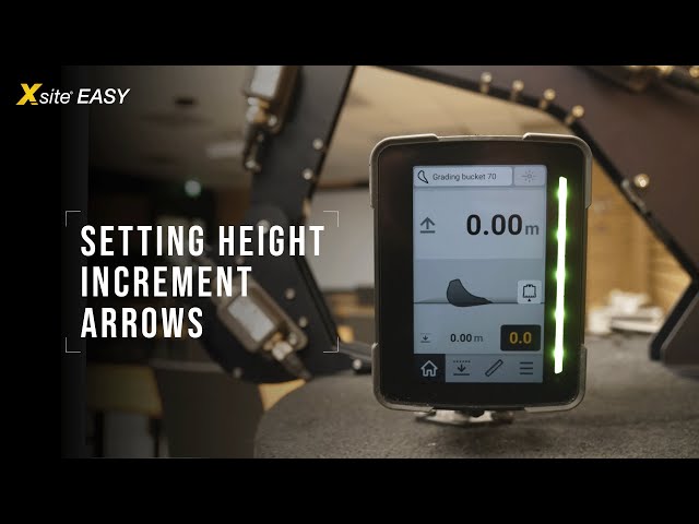 How To SET The HEIGHT INCREMENT ARROWS - Xsite EASY | Tutorials