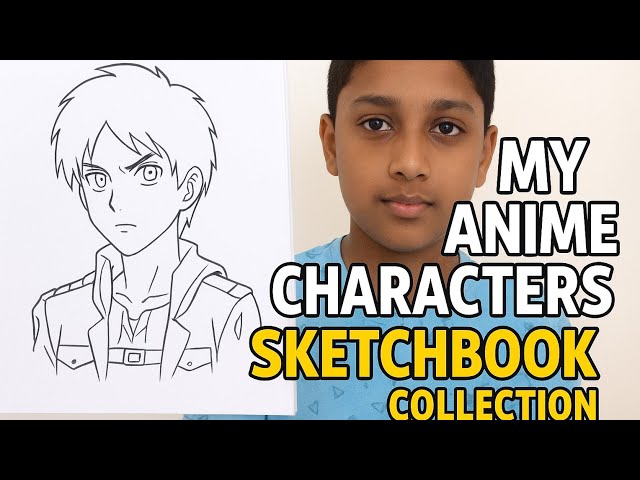 Vlog on My Anime Characters Sketch Book Collection | Anime Art | Sketch Book Tour