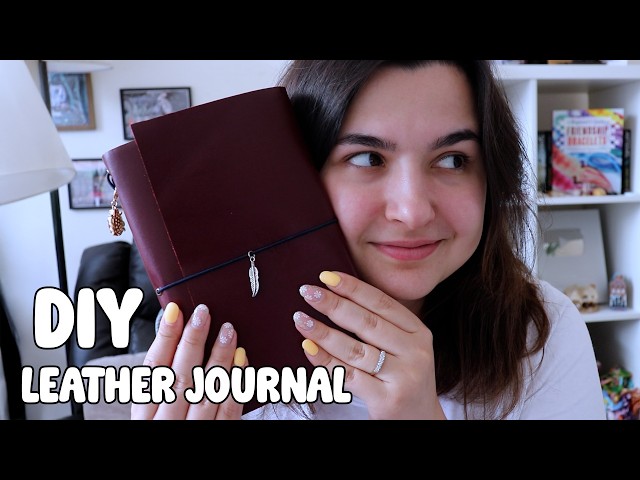 I made my own journal cover || Vlog #29