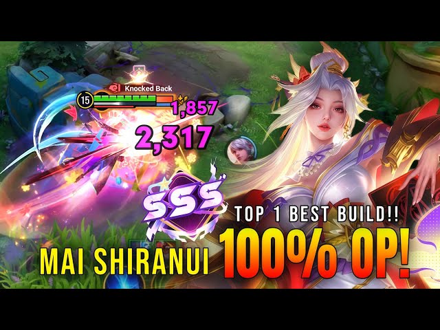 INSTANKILL!! Mai Shiranui's 100% OP Mid Lane - Top 1 Best Build | Honor of Kings
