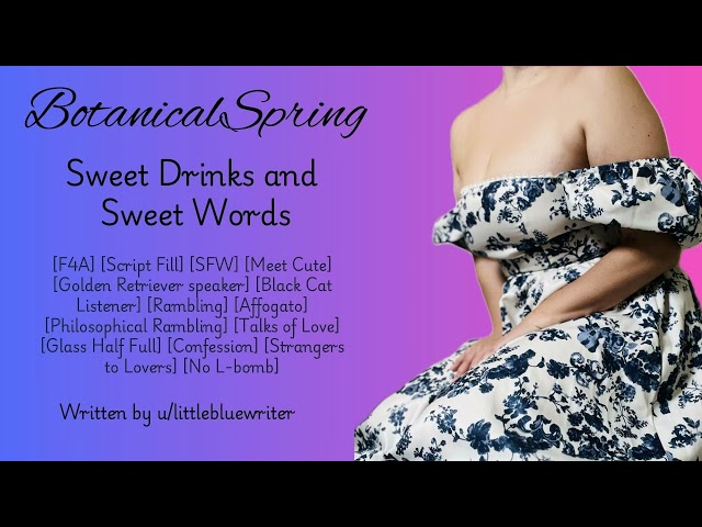 [F4A] Sweet Drinks and Sweet Words [Audio Roleplay]