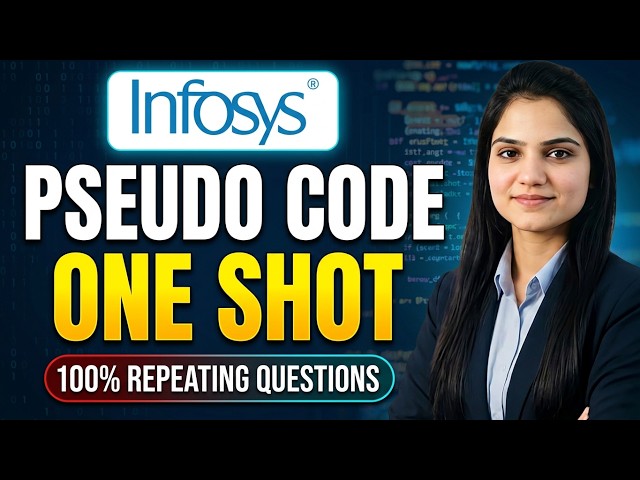 Infosys Pseudo Code One Shot! Updated Level Questions Asked in Recent Exam