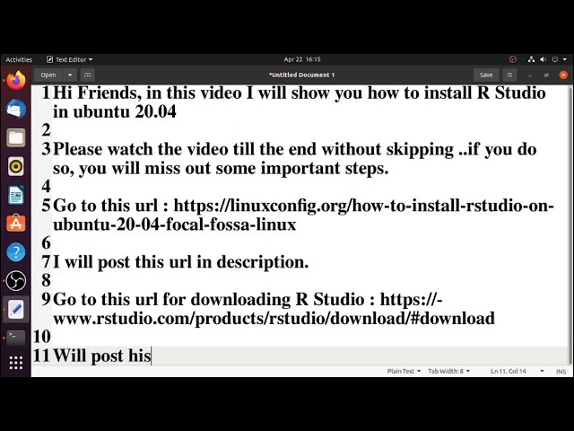 How to Download and Install R Studio in Ubuntu 20.04 | Download URL included |2022 | learn easy