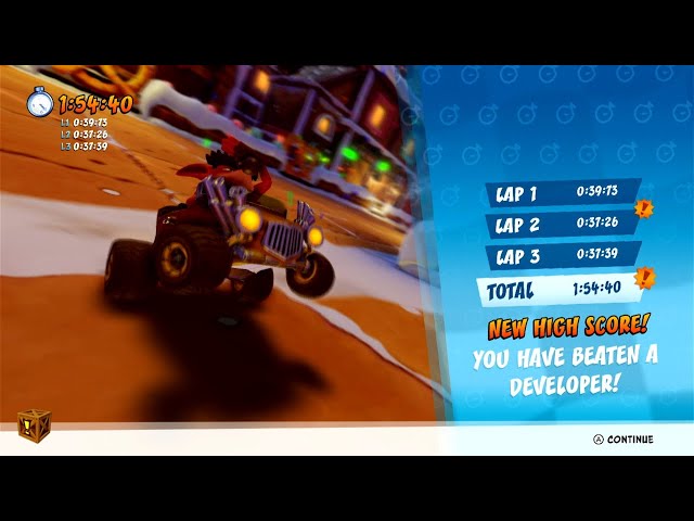 CTR:NF Dev Ghost | Gingerbread Joyride | 1:54:40