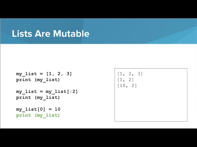 Python- Lists
