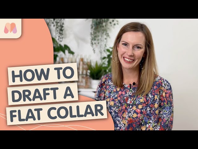 How to Pattern Draft | Tops | How to Draft a Flat Collar with a Low Neckline