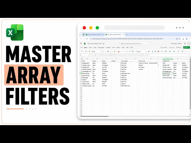 How to Use FILTER with Array Conditions in Excel (Array Input Gate)