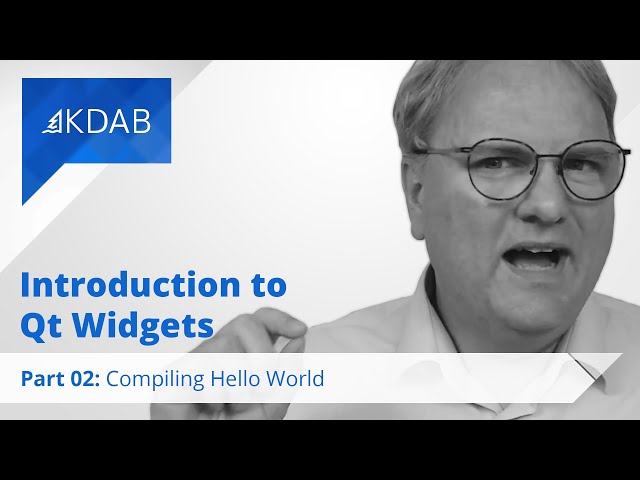 Introduction to Qt Widgets (Part 02) -  Compiling Hello World
