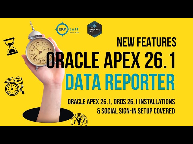Installing Oracle APEX 26.1 with ORDS 26.1 & New Feature Data Reporter on Oracle Database 26ai Free