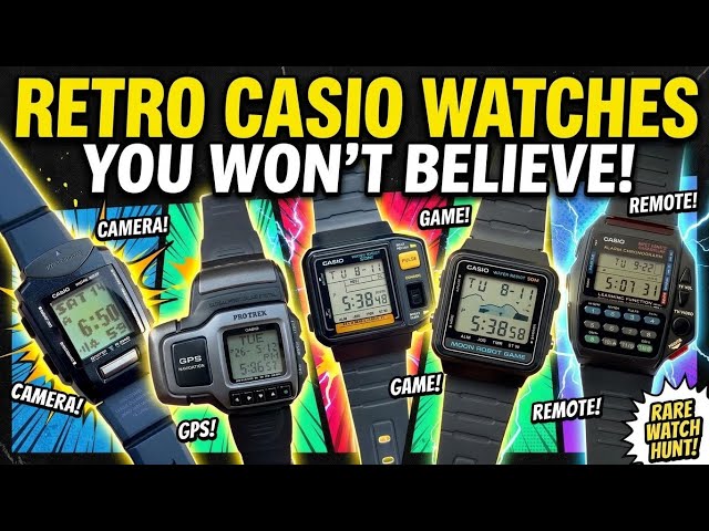 ULTIMATE RARE CASIO HUNT: I Found the Wrist Camera, GPS, and Robot Game Watches!