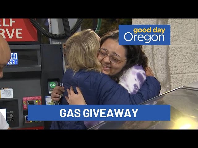 FOX 12 Surprise Squad gas giveaway